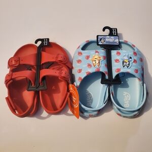 Bluey And Red Kids Sandals Toddler Size 11/12